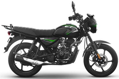 Bajaj CT 125X Disc Commuter Bikes Petrol 4 stroke, Air cooled Single cylinder, SOHC, DTSi 10.9 PS @ 8000 rpm Ebony Black with Red decals, Ebony Black with Green decals, Ebony Black with Blue decals